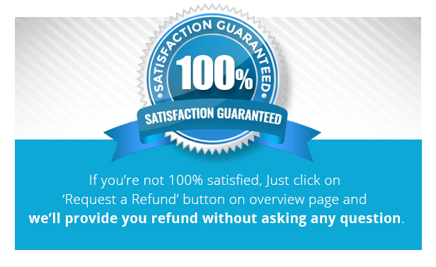 100% satisfaction or refund