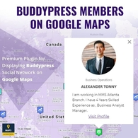 BuddyPress Members On Google Maps