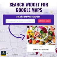 Search Widget For Google Maps